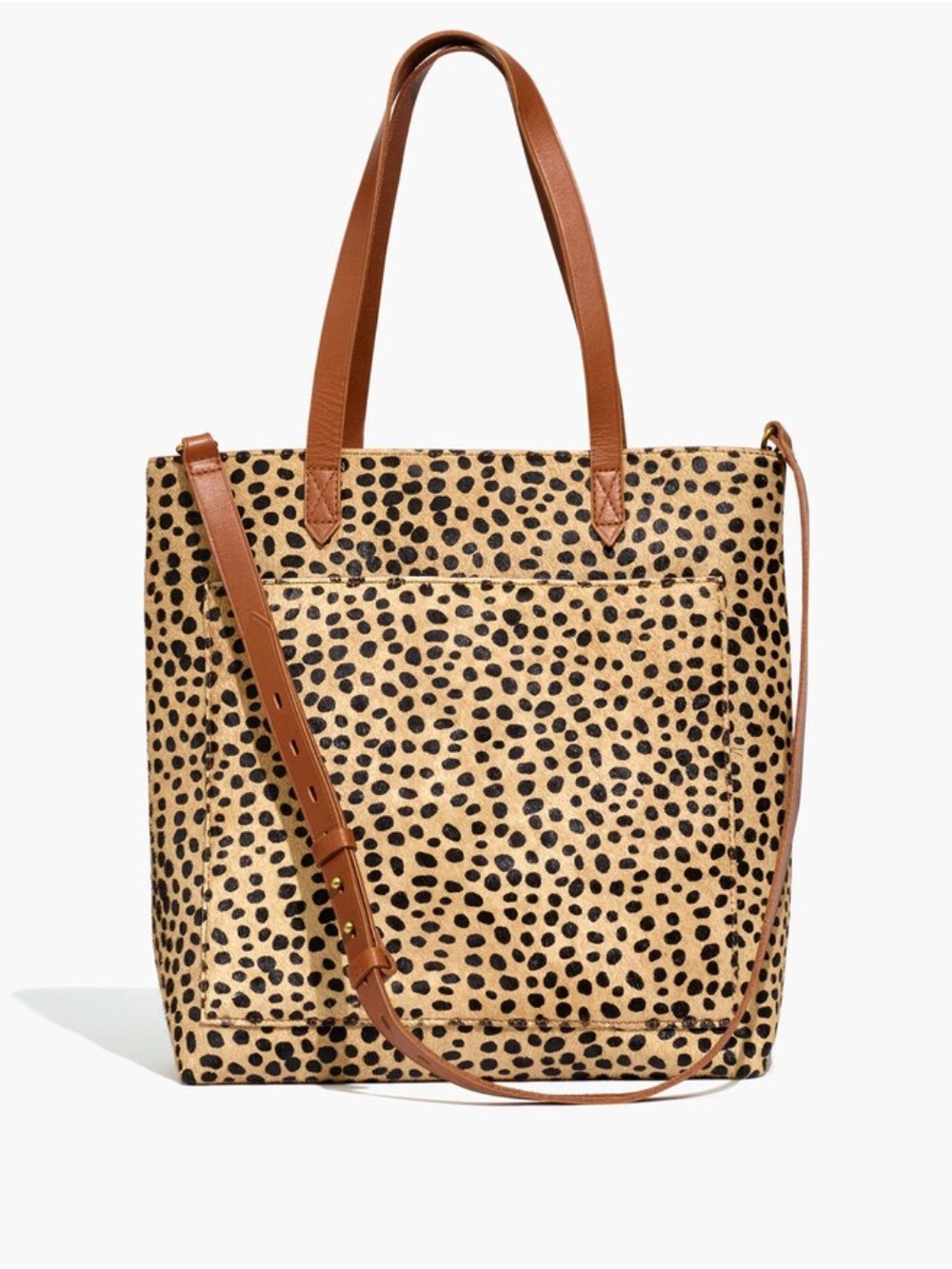 Madewell The Medium Transport Tote Handbag : Calf Hair Edition Leopard Print